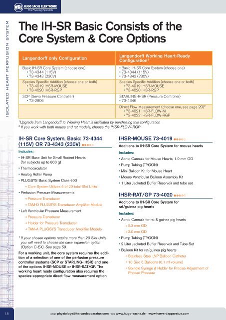 Guide to Isolated Heart Perfusion Systems - Harvard Apparatus