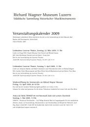 PDF Veranstaltungskalender 2009 - Richard Wagner Museum Luzern