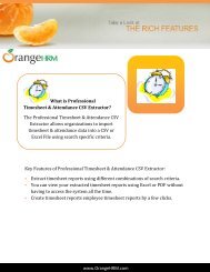 Professional Timesheet & Attendance CSV Extractor - OrangeHRM