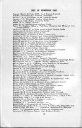 LIST OF MEMBERS 1952 - Lundy