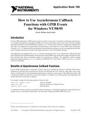 How to Use Asynchronous Callback Functions with GPIB ... - IT360