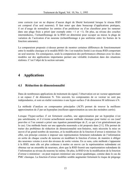 Traitement du Signal, Vol. 10, No. 1, 1993 UNE NOUVELLE ...