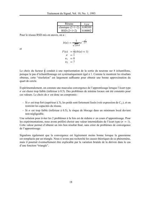 Traitement du Signal, Vol. 10, No. 1, 1993 UNE NOUVELLE ...