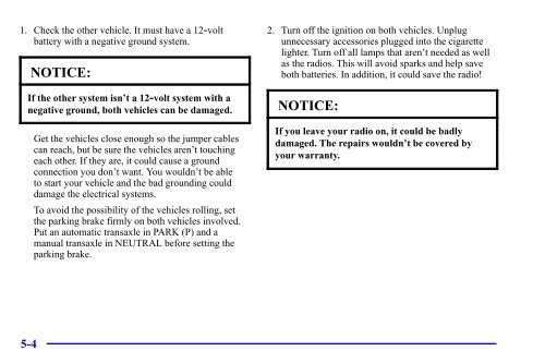 2001 Cadillac Catera Owners Manual - Files