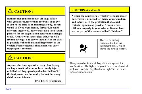 2001 Cadillac Catera Owners Manual - Files