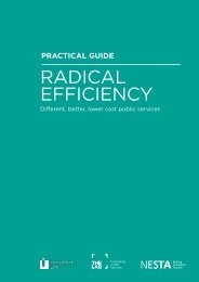 Radical Efficiency a Practical Guide - Nesta