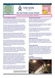 ELC and Tintern Junior School - Tintern Schools
