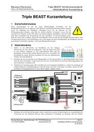 Triple BEAST Kurzanleitung - Benezan Electronics