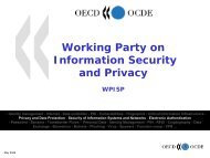 OECD Working Party on Information Security and Privacy WPISP