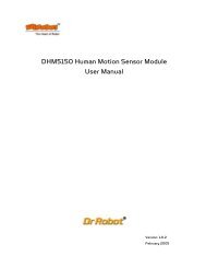 DHM5150 Human Motion Sensor Module User Manual - Dr Robot Inc.