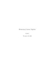 Elementary Linear Algebra by Kuttler