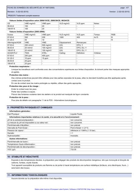 Fiche SecuritÃ© - Promauto.com