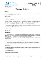 Service Bulletin - GippsAero