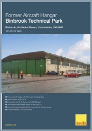 Former Aircraft Hangar Binbrook Technical Park - Savills