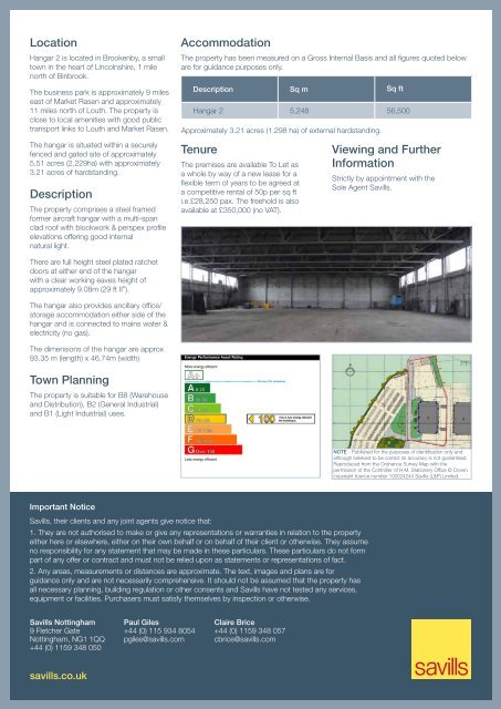 Former Aircraft Hangar Binbrook Technical Park - Savills