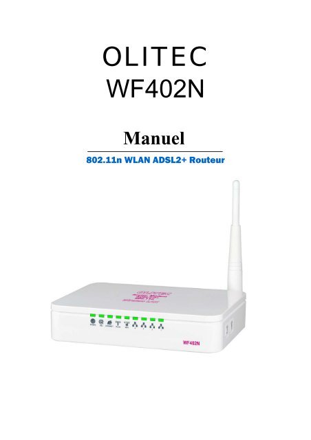 802.11n WLAN ADSL2+ Router - Olitec