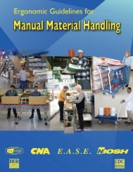 Ergonomic Guidelines for Manual Material Handling - University of ...