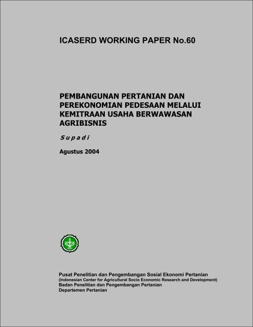 Pembangunan Pertanian dan Perekonomian Pedesaan Melalui ...