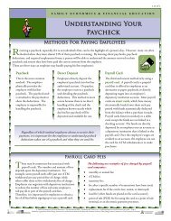 Understanding Your Paycheck Info Sheet 1.13.1.F1