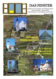 Fastenzeit 2009 - Lechfeld-Pfarreien