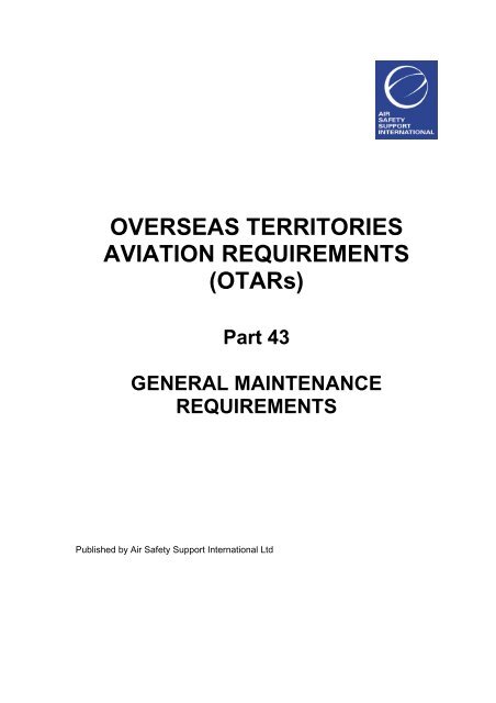 OTAR Part 43 - Air Safety Support International