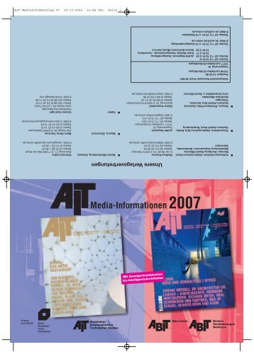 Media-Informationen 2007 - MD MEDIEN DIENSTE Gmbh