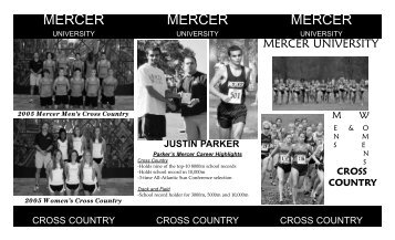 Cross country recruiting brochure.qxp - Mercer University