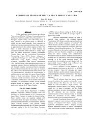 Coordinate frames of the US space object ... - Geodetic Science