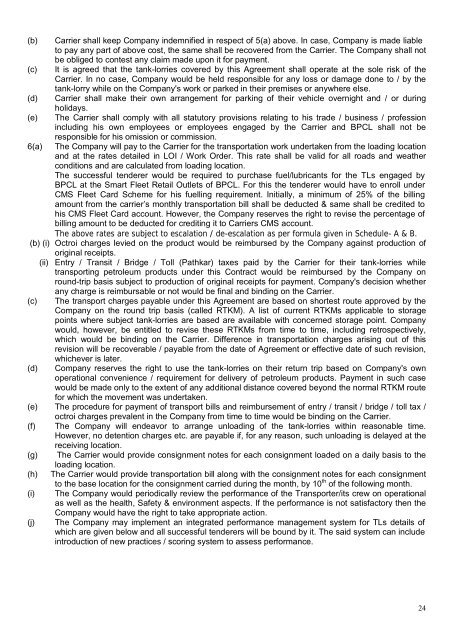 TECHNICAL BID - Bharat Petroleum