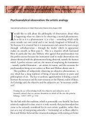 Psychoanalytical observation: the artistic analogy - Artlit