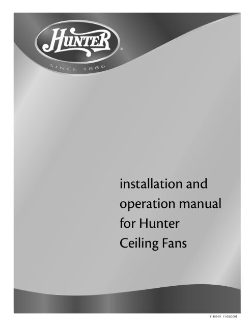 installing the ceiling plate - Hunter Fan