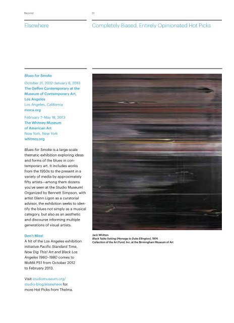Summer/Fall 2012 Download PDF - The Studio Museum in Harlem