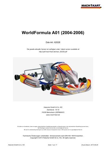 WorldFormula A01 (2004-2006) - Mach1 Kart
