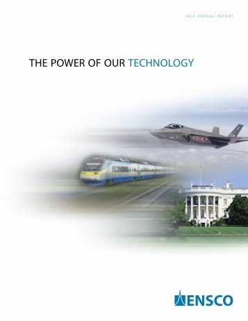 Download 2010 Annual Report - ENSCO, Inc.