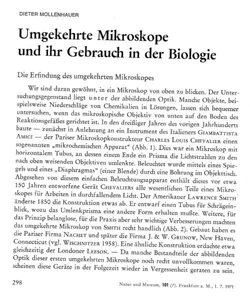 Umgekehrte Mikroskope und ihr Gebrauch in der Biologie