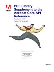 PDF Library Supplement to the Core API Reference - Datalogics
