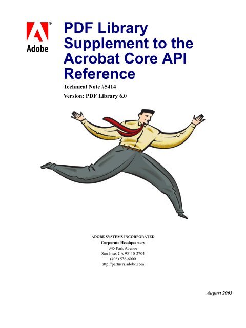 PDF Library Supplement to the Core API Reference - Datalogics