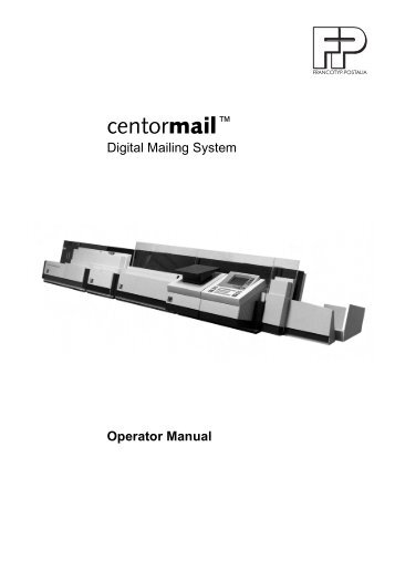 Download the Centormail operator manual - FP-IMS