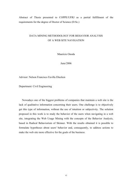 METODOLOGIA DE MINERAÃÃO DE DADOS PARA ANÃLISE DO ...