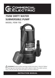 750w dirty water submersible pump