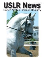 Spring, 2006 - United States Lipizzan Registry