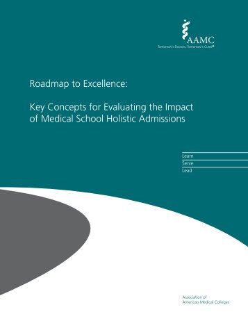 Roadmap to Excellence: Key Concepts for Evaluating the ... - AAMC