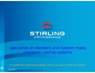 HTS Cable project - Stirling Cryogenics