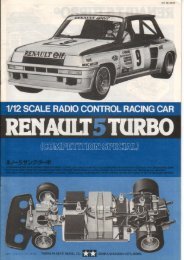 Tamiya Renault 5 Turbo Manual - Wheelsacademy.info