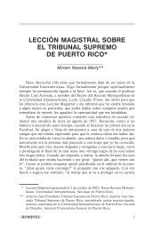 LecciÃ³n Magistral sobre el Tribunal Supremo de Puerto ... - HOMINES