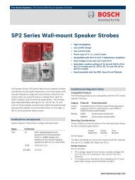 SP2 Series Wallâmount Speaker Strobes - Bosch Security Systems