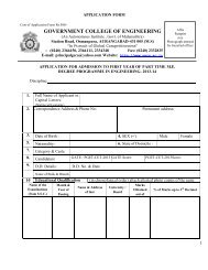 application form - Government College Of Engineering Aurangabad