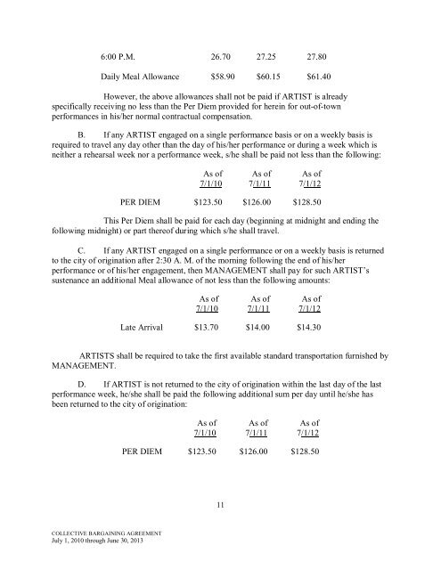 Contract 2010-2013 - American Guild of Musical Artists