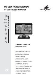 TVLCD-720COL TVLCD-920COL - Monacor