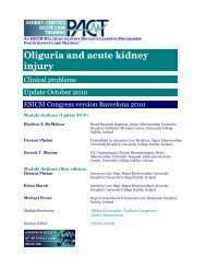 Oliguria and acute kidney injury - PACT - ESICM